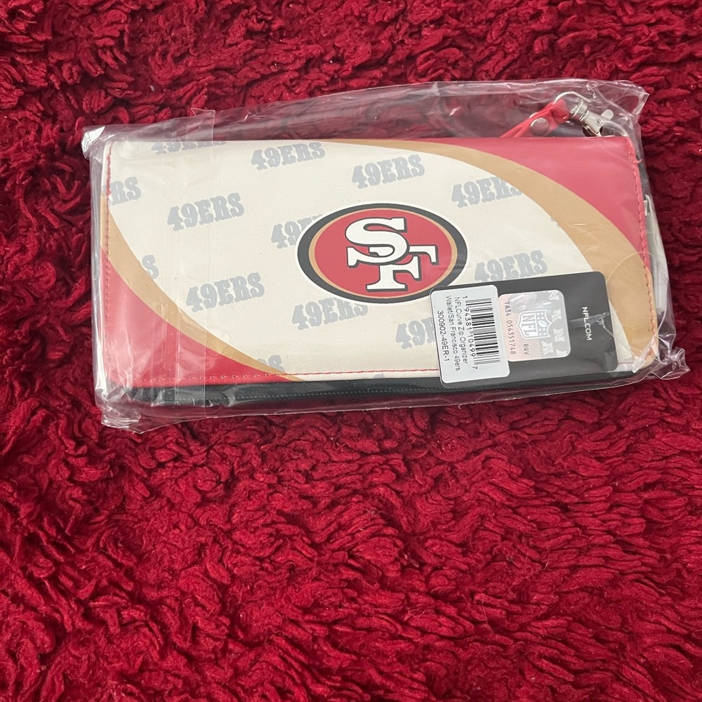49ers wristlet wallet